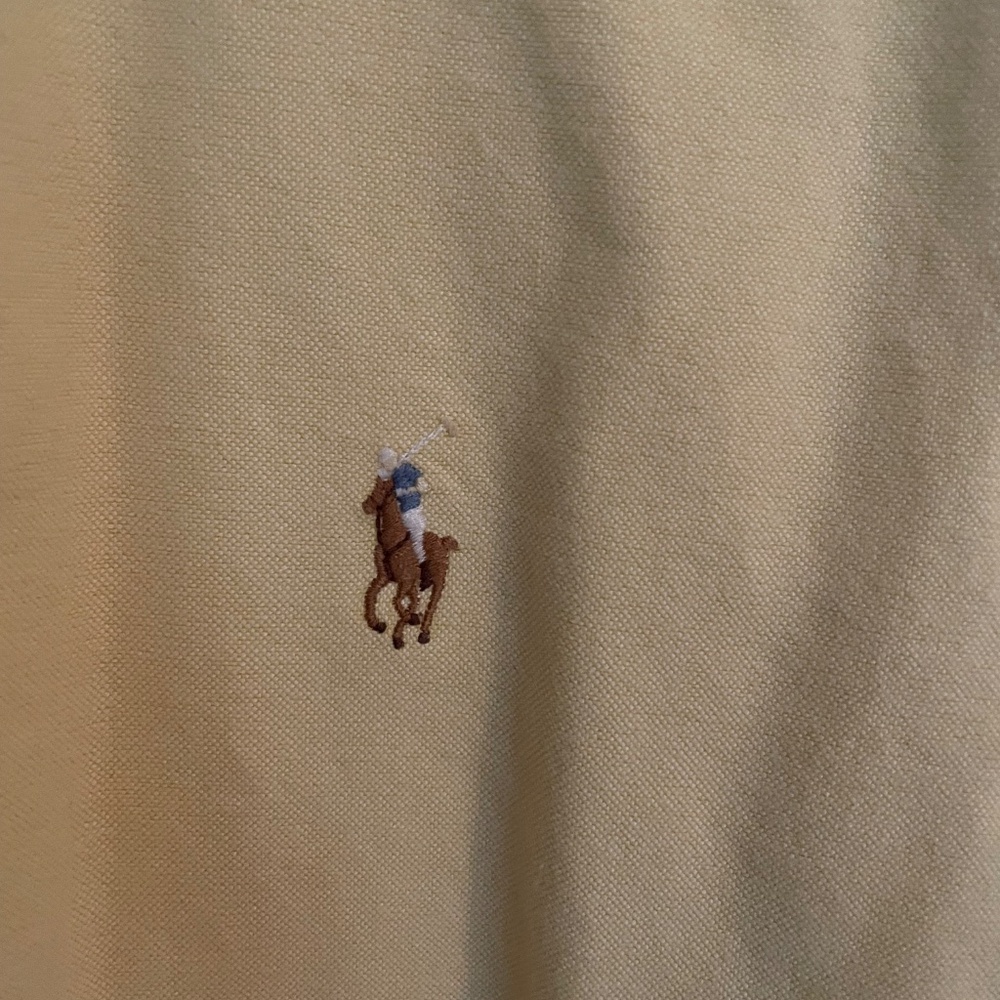 Ralph Lauren, yellow long, sleeved dress shirt - Picture 3 of 4